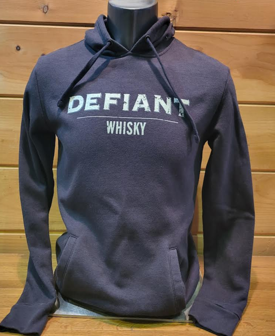 Defiant Whisky Hoodie- Charcoal